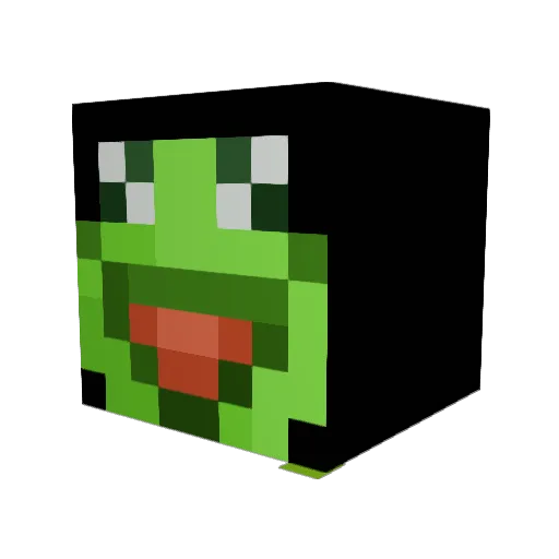 Heechi3 Minecraft avatar head, 3D render