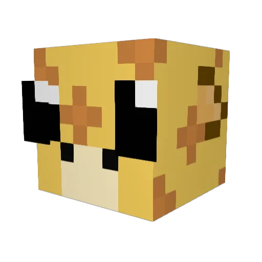 Heedong2 Minecraft avatar head, 3D render