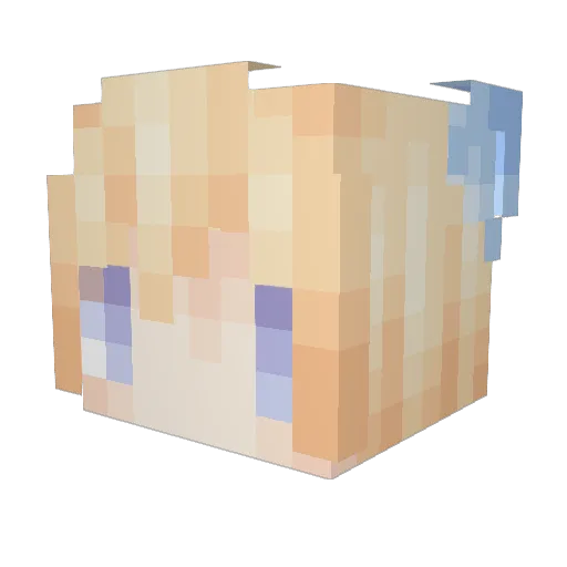 Heeeeetuiii Minecraft avatar head, 3D render