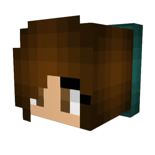 HeenaHyena Minecraft avatar head, 3D render