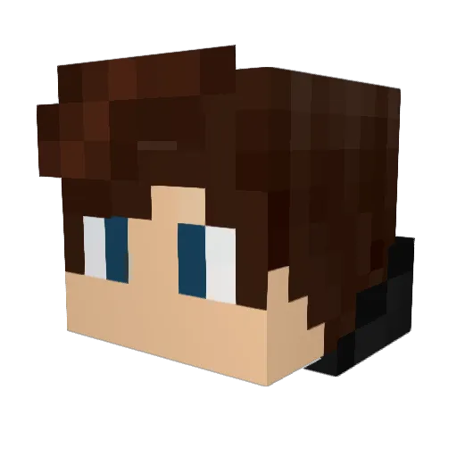 Heenk Minecraft avatar head, 3D render