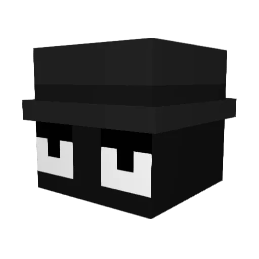 Heepiii Minecraft avatar head, 3D render