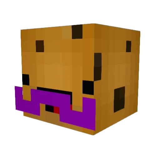 Heertz Minecraft avatar head, 3D render
