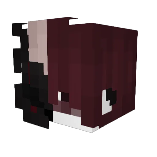 Heery_ Minecraft avatar head, 3D render