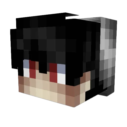 HeesterZz Minecraft avatar head, 3D render