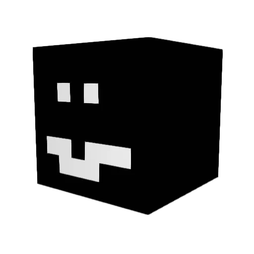 Heftr Minecraft avatar head, 3D render