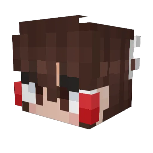 Hegann Minecraft avatar head, 3D render
