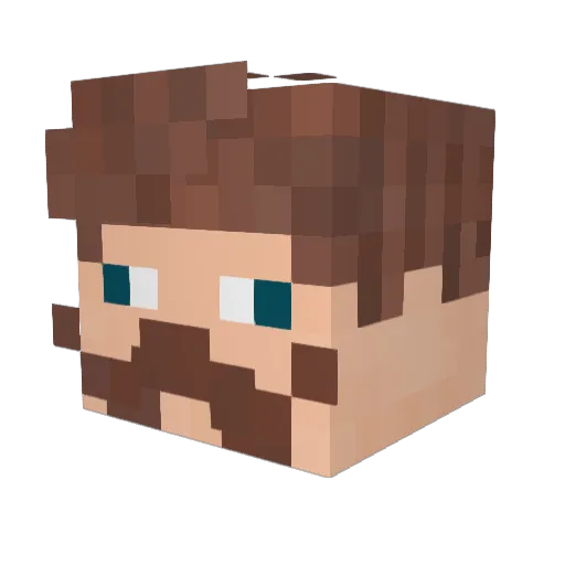 Heggertyn Minecraft avatar head, 3D render