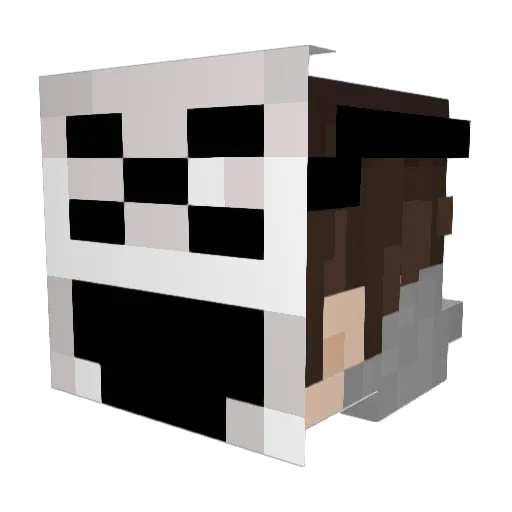 Hehe__XD Minecraft avatar head, 3D render