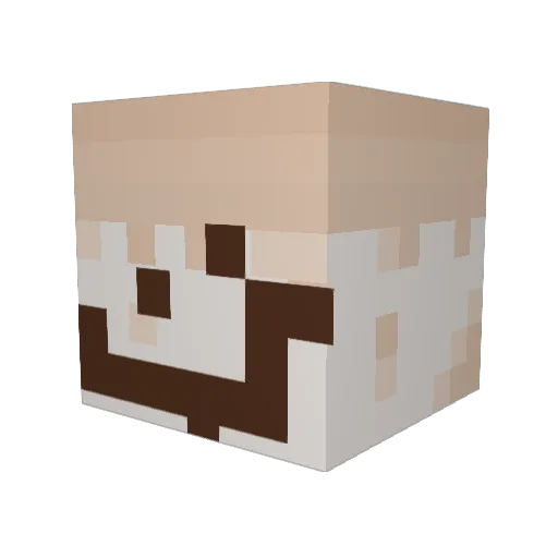 Hehehaha178 Minecraft avatar head, 3D render