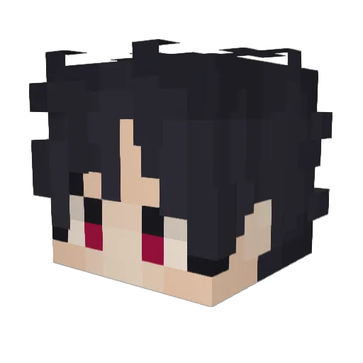HeiTangEn Minecraft avatar head, 3D render