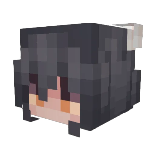 HeiYaYou Minecraft avatar head, 3D render