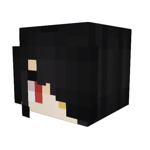 Hei_Zilong Minecraft avatar head, 3D render