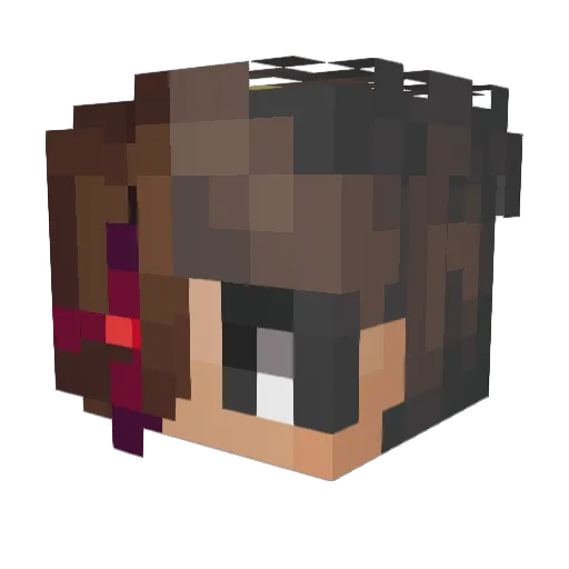 Hei_b Minecraft avatar head, 3D render