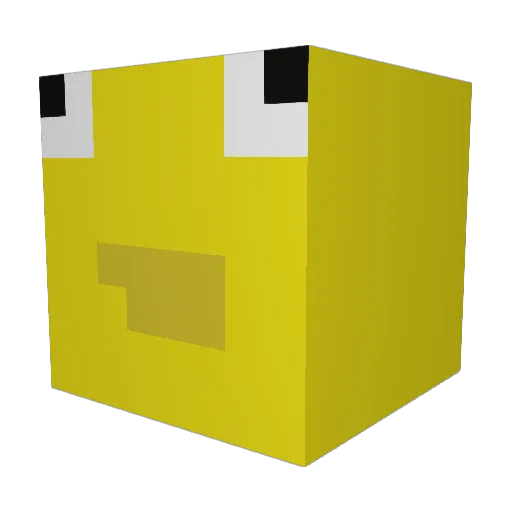 Heidelan3 Minecraft avatar head, 3D render