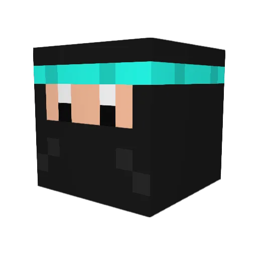 Heideltraute Minecraft avatar head, 3D render