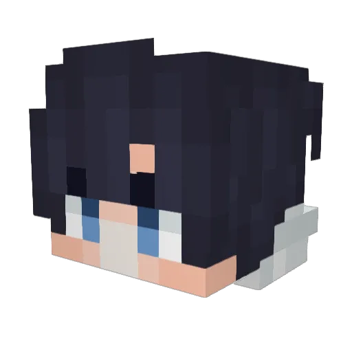Heidern_Leona Minecraft avatar head, 3D render