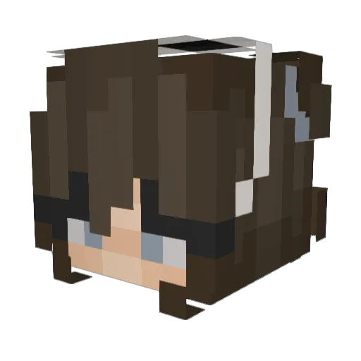 Heidi006 Minecraft avatar head, 3D render