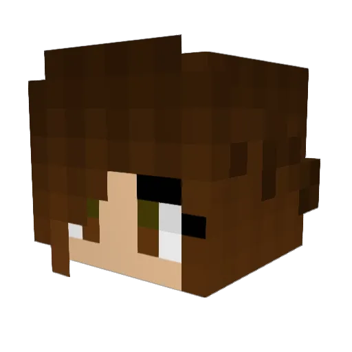 Heidi_91 Minecraft avatar head, 3D render