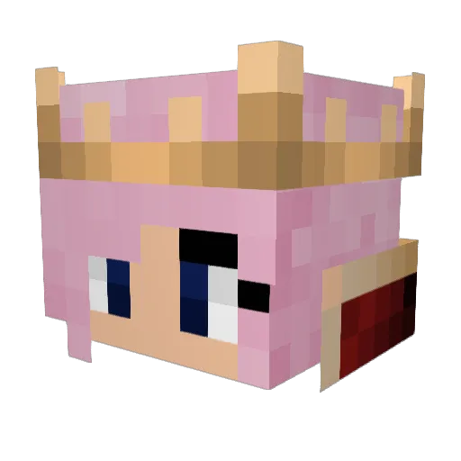 Heidrun Minecraft avatar head, 3D render
