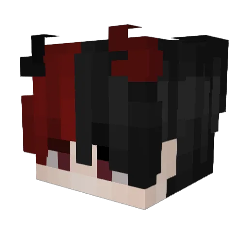 Heidzo Minecraft avatar head, 3D render