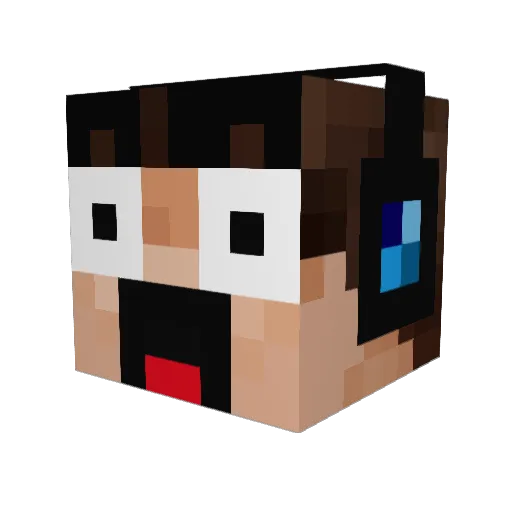Heiermo55 Minecraft avatar head, 3D render