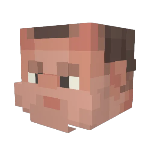 HeikoGehrig Minecraft avatar head, 3D render