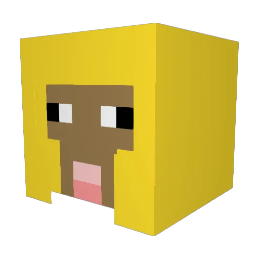 HeilEven Minecraft avatar head, 3D render