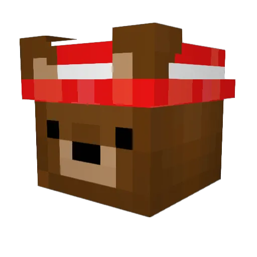 HeiliXio Minecraft avatar head, 3D render