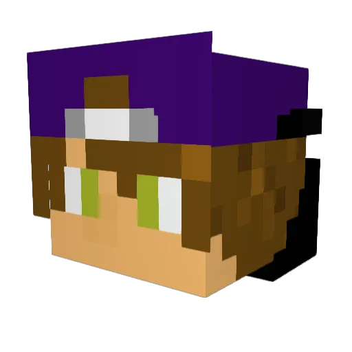HeimanT Minecraft avatar head, 3D render