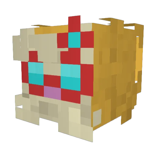 Heimertugi Minecraft avatar head, 3D render