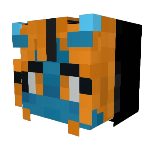 Heimnar Minecraft avatar head, 3D render