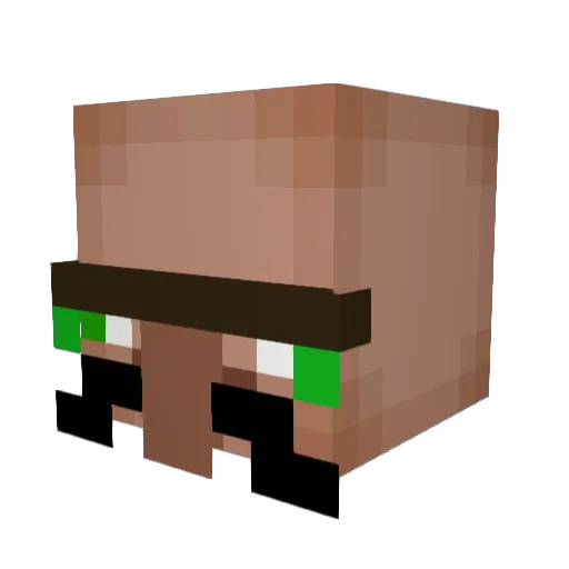 Heinipsi Minecraft avatar head, 3D render