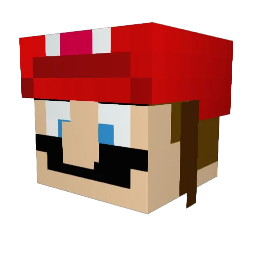 Heinral Minecraft avatar head, 3D render