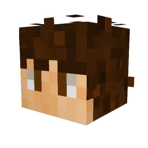 Heinrich97 Minecraft avatar head, 3D render