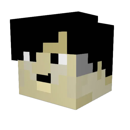 Heinrich_089 Minecraft avatar head, 3D render