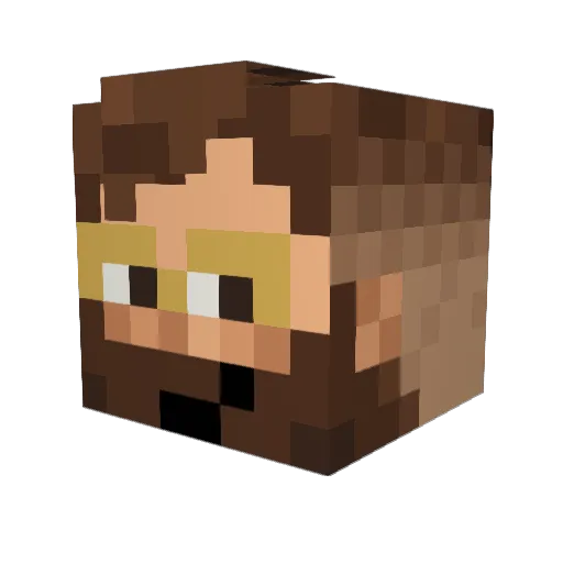 Heinzii19 Minecraft avatar head, 3D render