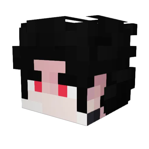 Heiron_games Minecraft avatar head, 3D render
