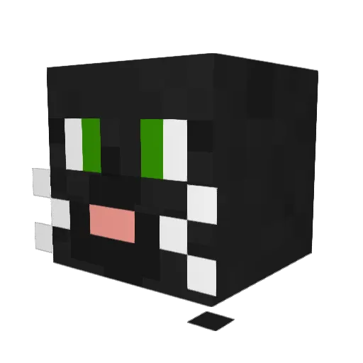 Heirteirr Minecraft avatar head, 3D render