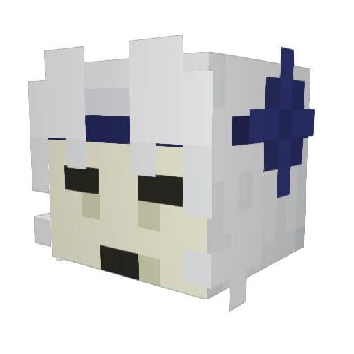 Heisenevil Minecraft avatar head, 3D render