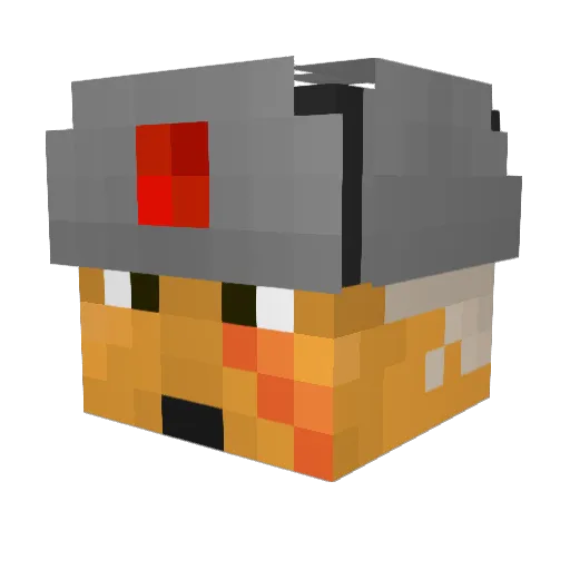 Heisenkov Minecraft avatar head, 3D render