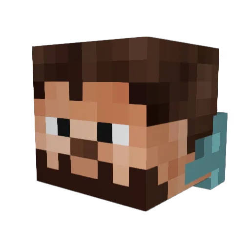 Heishi1234 Minecraft avatar head, 3D render
