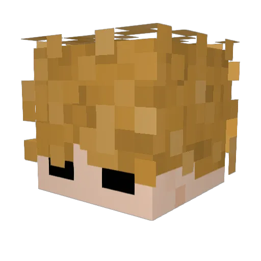 HeissKomet69 Minecraft avatar head, 3D render