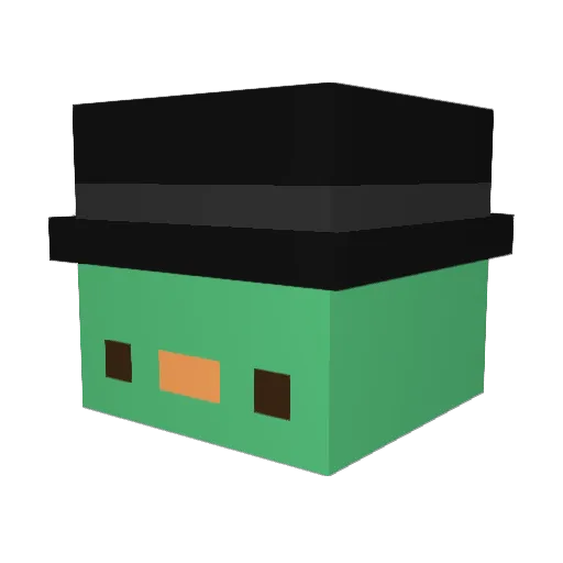 Heisshi Minecraft avatar head, 3D render