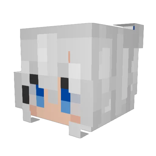 Heistya Minecraft avatar head, 3D render