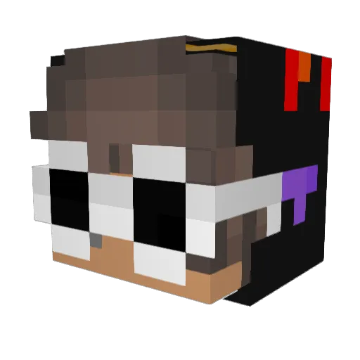Heiwaouw Minecraft avatar head, 3D render