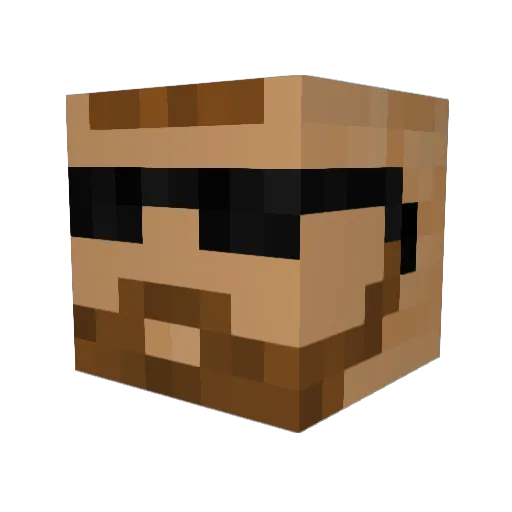 HeizungStufe5 Minecraft avatar head, 3D render