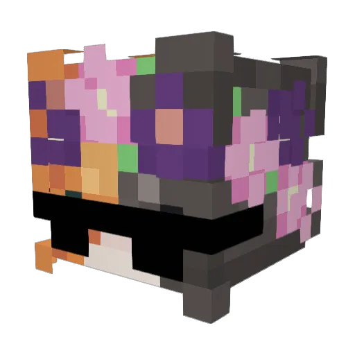 Hejdak Minecraft avatar head, 3D render