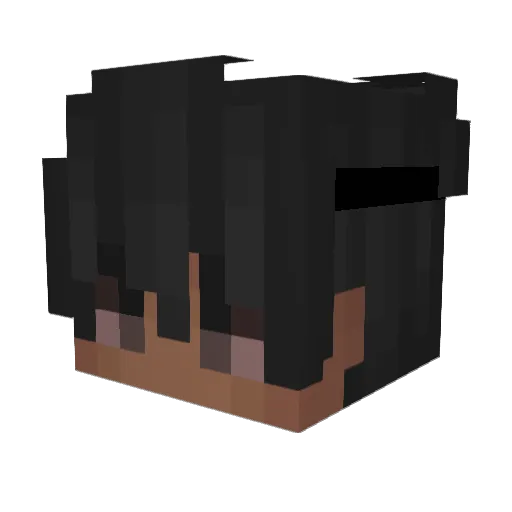 Hejuwinka Minecraft avatar head, 3D render