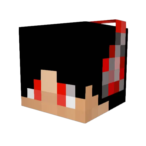 HekSeon Minecraft avatar head, 3D render